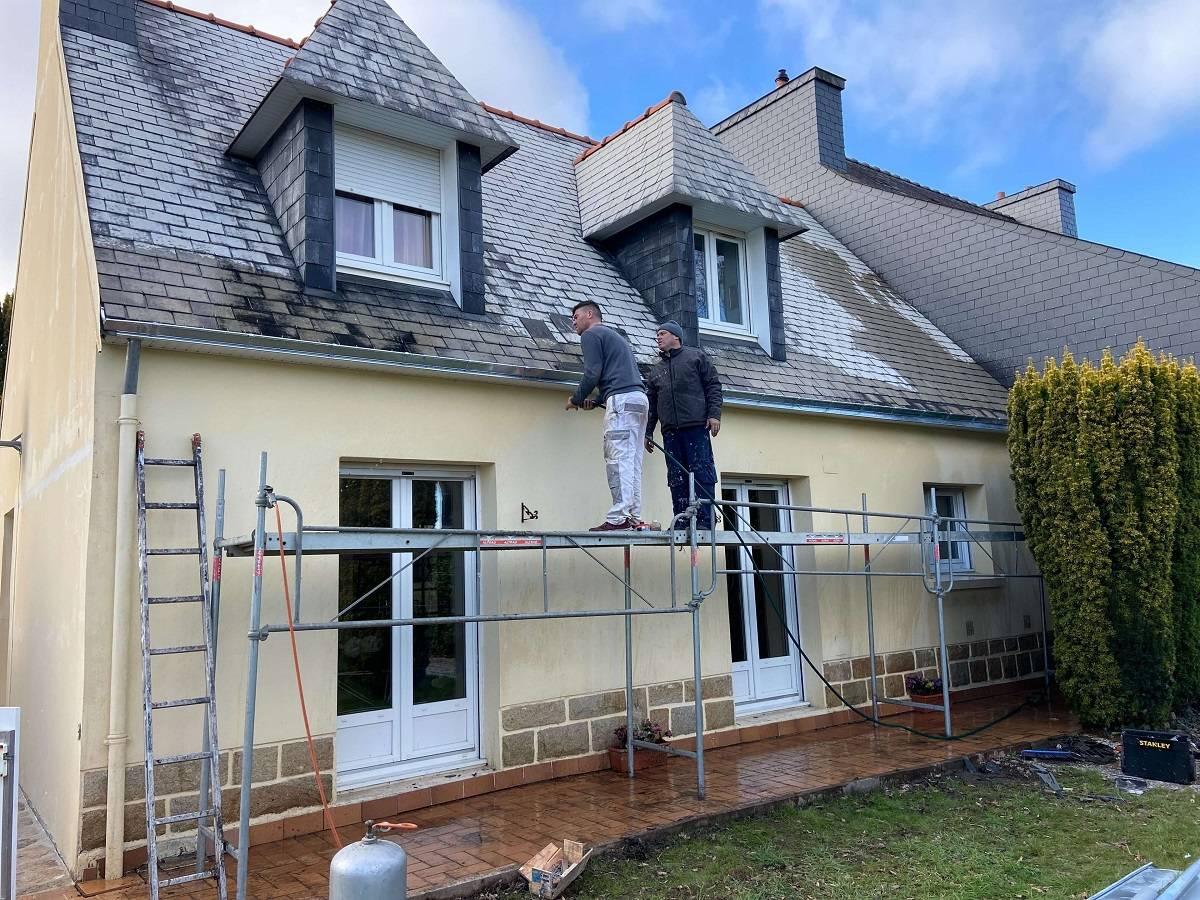 Ravalement de façade à Quimper : couvreur RTR Couverture