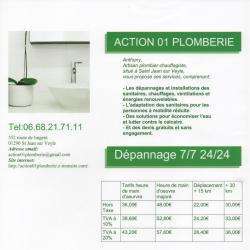 Action 01 Plomberie Saint Jean Sur Veyle