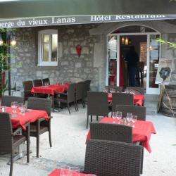 Hôtel et autre hébergement auberge du vieux lanas - 1 - La Terrasse De L'auberge Du Vieux Lanas, Hôtel** Restaurant En Ardèche - 