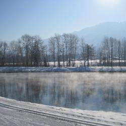 Parcs et Activités de loisirs Base de loisirs du Lac Bleu - 1 - Le Lac Bleu L'hiver - 