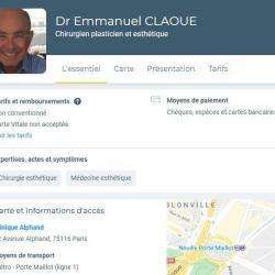 Chirurgie Reconstructrice et Esthétique CLAOUE EMMANUEL - 1 - 