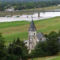 Lieux de culte Eglise saint nicolas - 1 - Eglise St Nicolas Vue Du Domaine De Chaumont-du-loire - 
