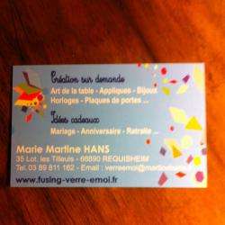 Art de la table Fusing Verre moi Marie Martine Hans - 1 - 