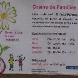Graine De Familles (accueil Enfant/parent) Paris