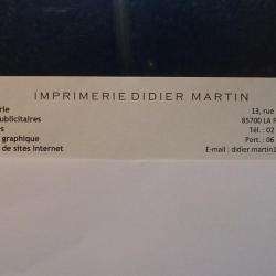 Photocopies, impressions imprimerie Didier Martin - 1 - 