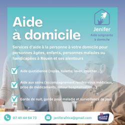 Jenifer Aide Soignante à Domicile Rouen