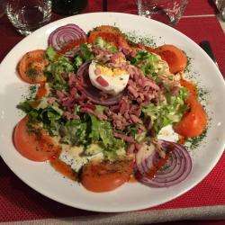 Restaurant LA CROIX DES HETRES - 1 - Salade Au Bleu - 