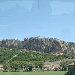 Site touristique La forteresse de Mornas - 1 - Vue De Loin - 
