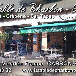 Restaurant La Table De Charbon Blanc - 1 - Carte De Visite Avec Vue Terrasse - 