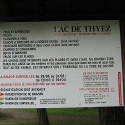 Parcs et Activités de loisirs lac de thyez - 1 - Le Panneau D'affichage - 