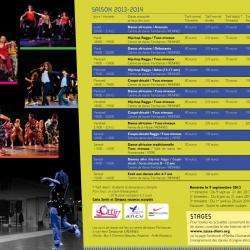 Ecole de Danse Martha Diomandé - 1 - La Plaquette De La Saison 2013-2014 Des Cours De Danse D'origine Africaine - 