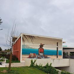 Art et artisanat Peinture murale dos de la Mairie - 1 - 