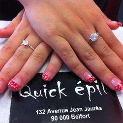 Institut de beauté et Spa Quick Epil - 1 - French Manucure Nail Art Ongle Gel Rouge Petit Pois - 