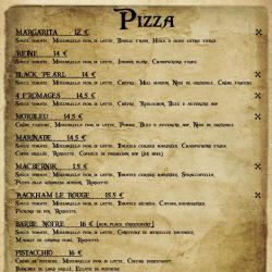 Restauration rapide Restaurant pizzeria Black Pearl - 1 - Menu  - 