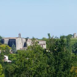Ville et quartier Saint Ferme - 1 - L’abbaye Vue De Loin  - 
