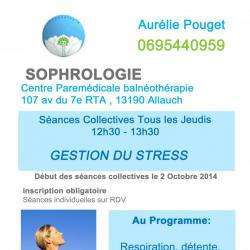 Médecine douce Aurélie Pouget - 1 - Sophrologie En Groupe Chaque Jeudi De 12h30à 13h30
Et Sur Rdv En Individuel - 