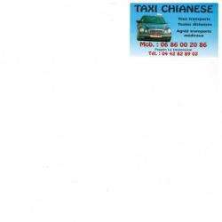 Taxi  TAXI-TRANSPORTEUR CHIANESE - 1 - 