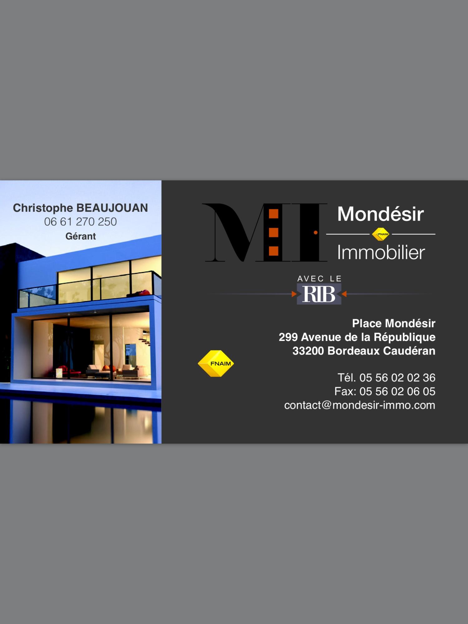 Agence Immobilière Bordeaux - Mondésir Immobilier Bordeaux