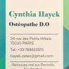 Osteopathe Paris 10 - Carte De Visite