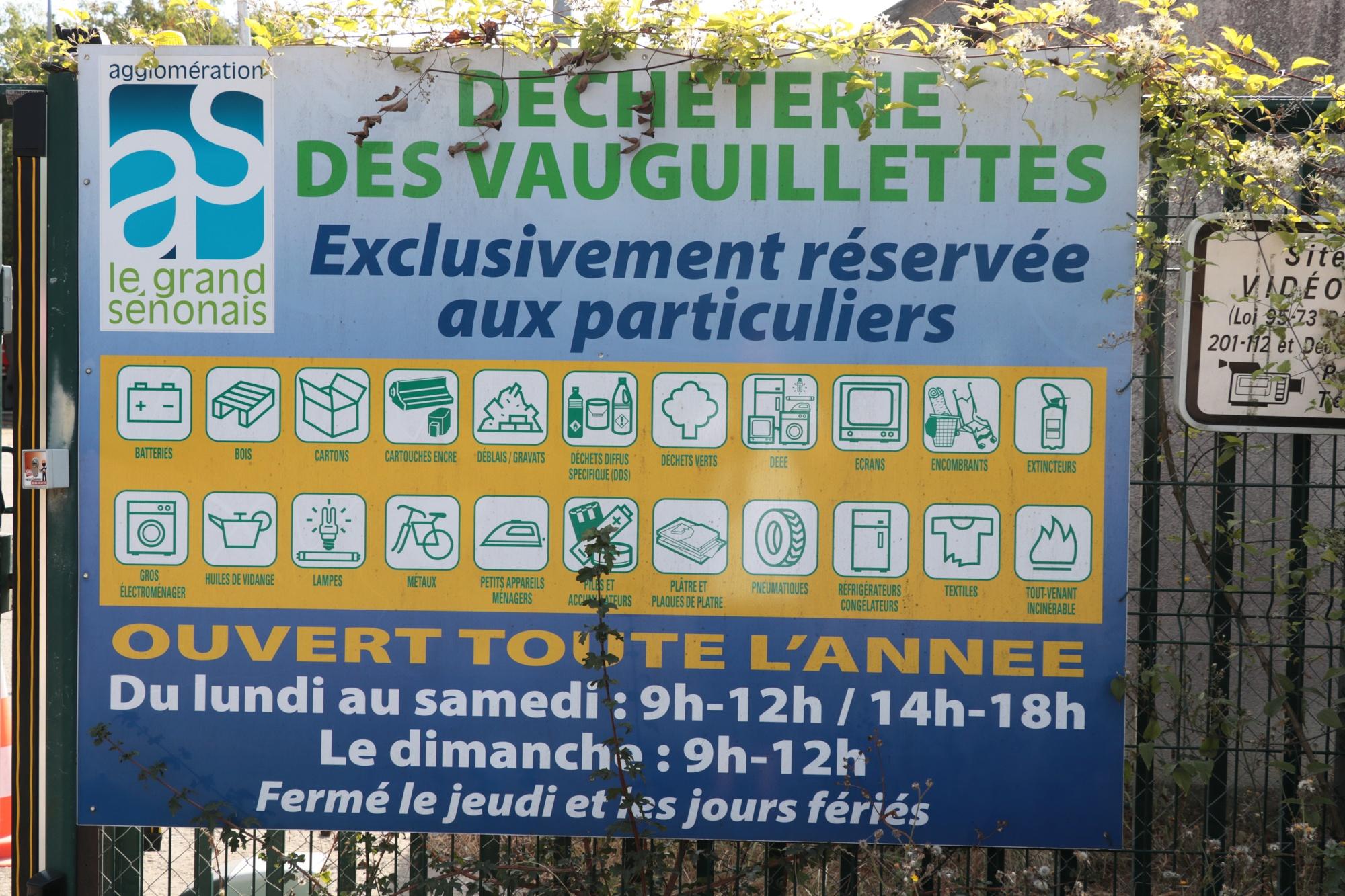 Déchèterie Des Vauguillettes - Communauté D’agglomération Du Grand Sénonais Sens