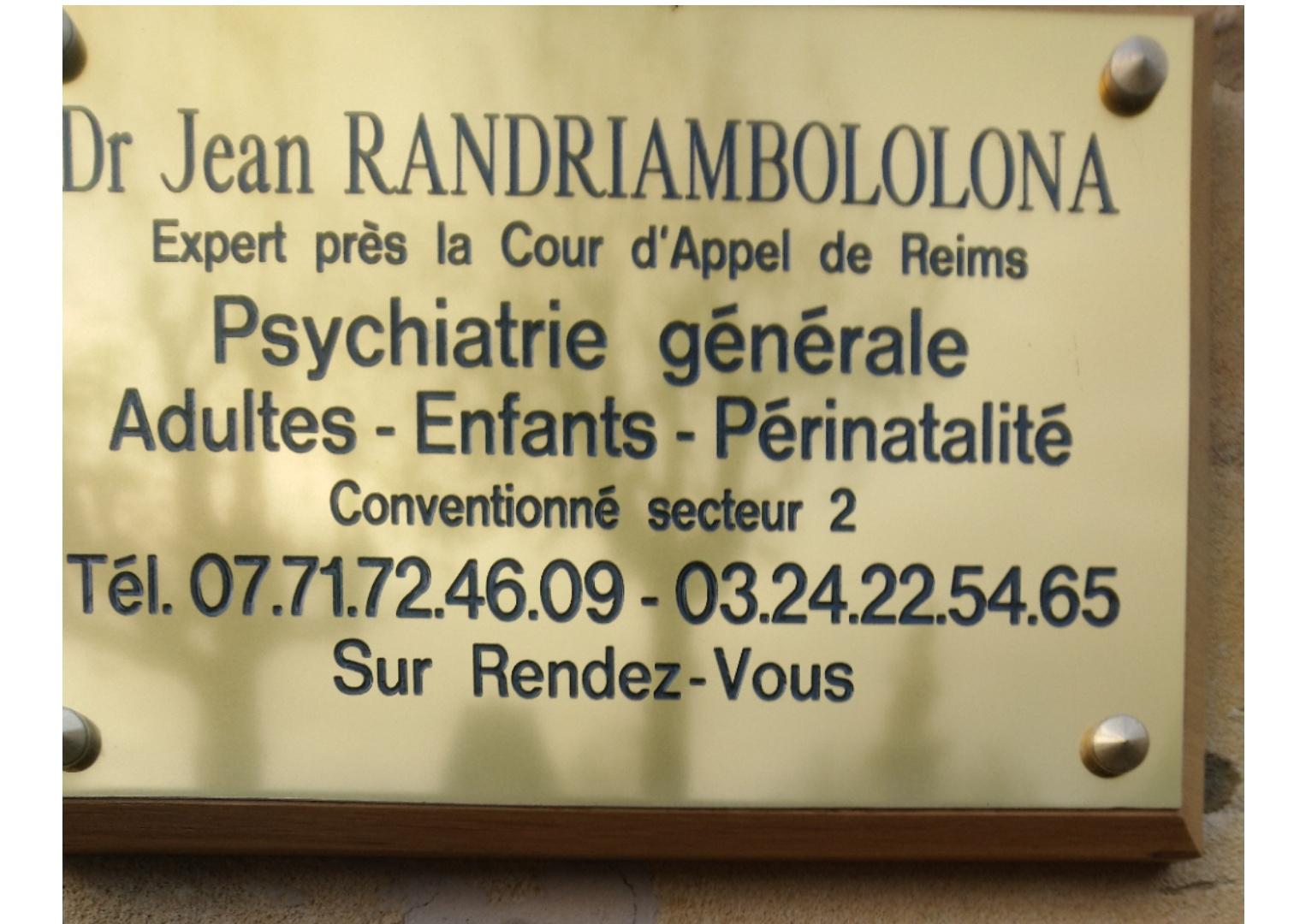 Docteur Jean Randriambololona Sedan