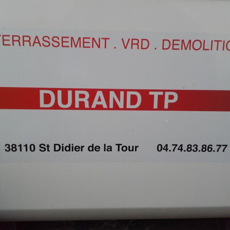 Durand Travaux Publics Saint Didier De La Tour