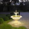  Illumination D'une Fontaine De Jardin 