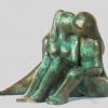 Francesca : confidences, Sculpture En Bronze Numérotée Et Signée, 23 Cm X 18 Cm X 17 Cm