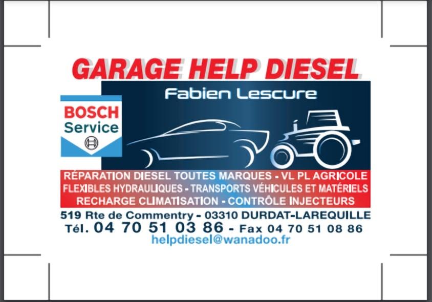 Help Diesel Garage Lescure  -  Bosch Car Service Durdat Larequille