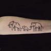 Famille éléphant, Tattoo Réalisé Par Stan à Mba - My Body Art Villeurbanne