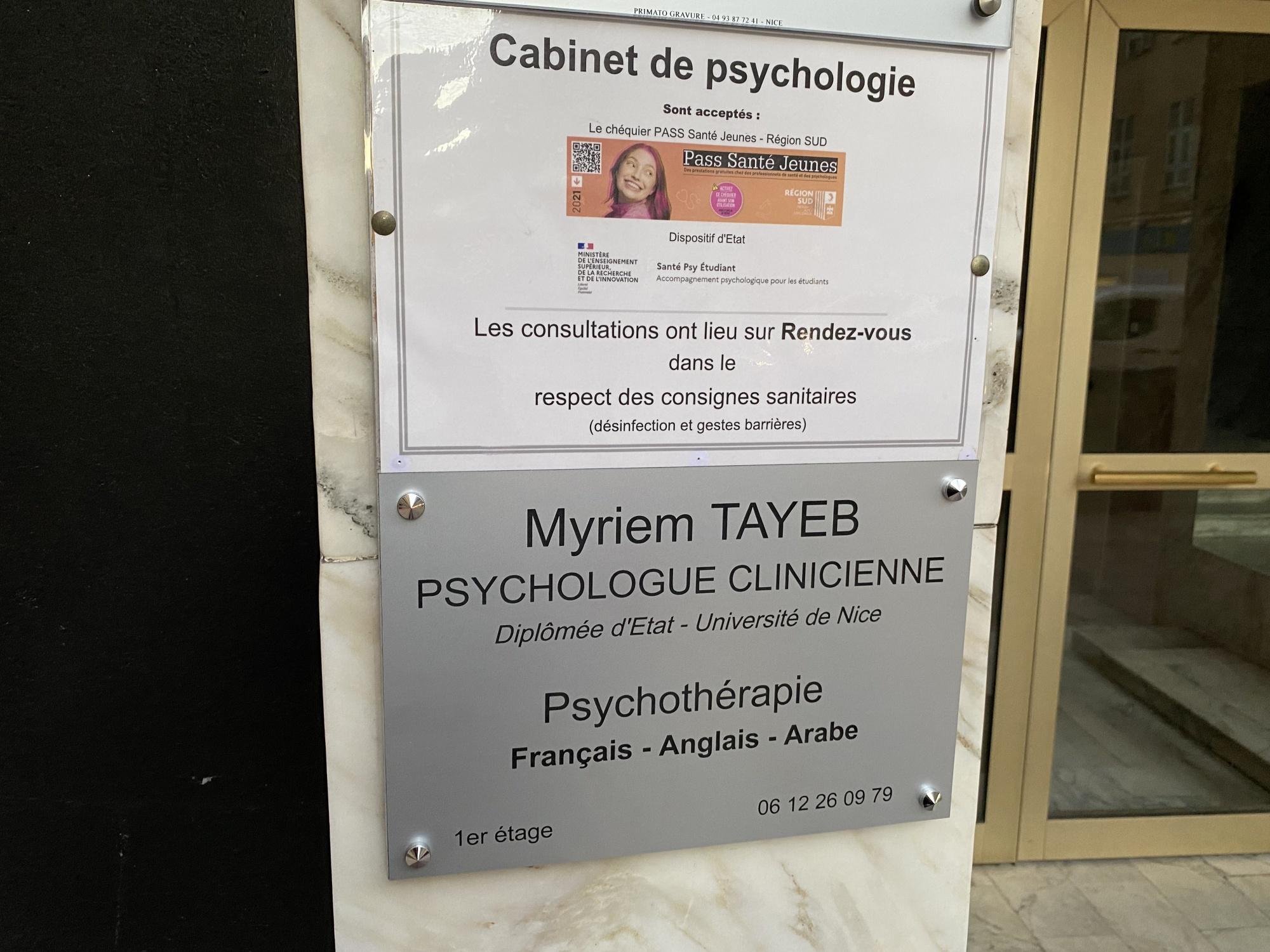 Myriem Tayeb - Psychologue Nice Nice