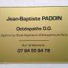 Ostéopathe Vincennes | Plaque D'ostéopathie