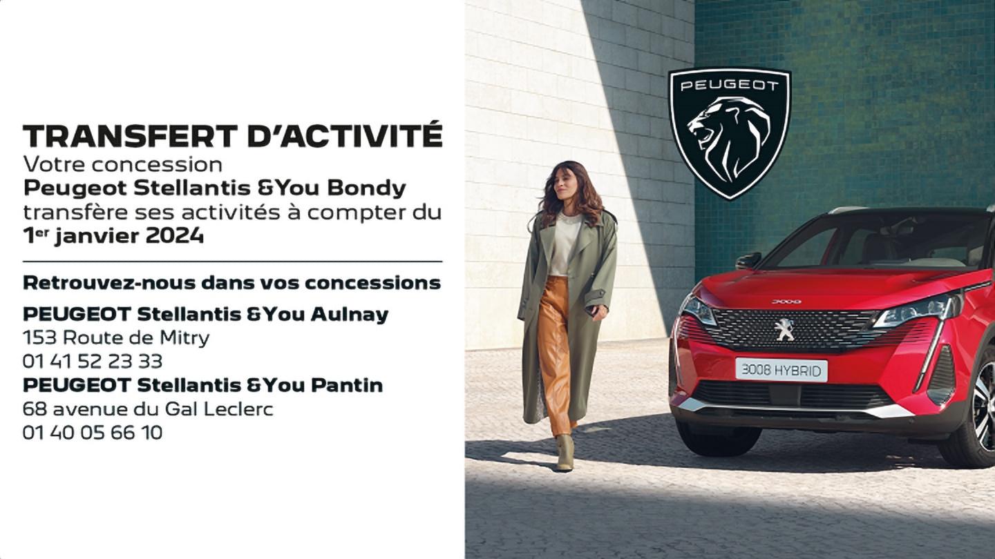 Peugeot Stellantis &you Bondy Bondy