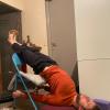 Yoga / Yogathérapie
Posture De La Chandelle Adaptée, Avec Chaise Et Accessoires Afin De Garantir Le Respect De Notre Charpente Musculo-ostéo-articulaire.