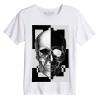 T-shirt Skull Black And White