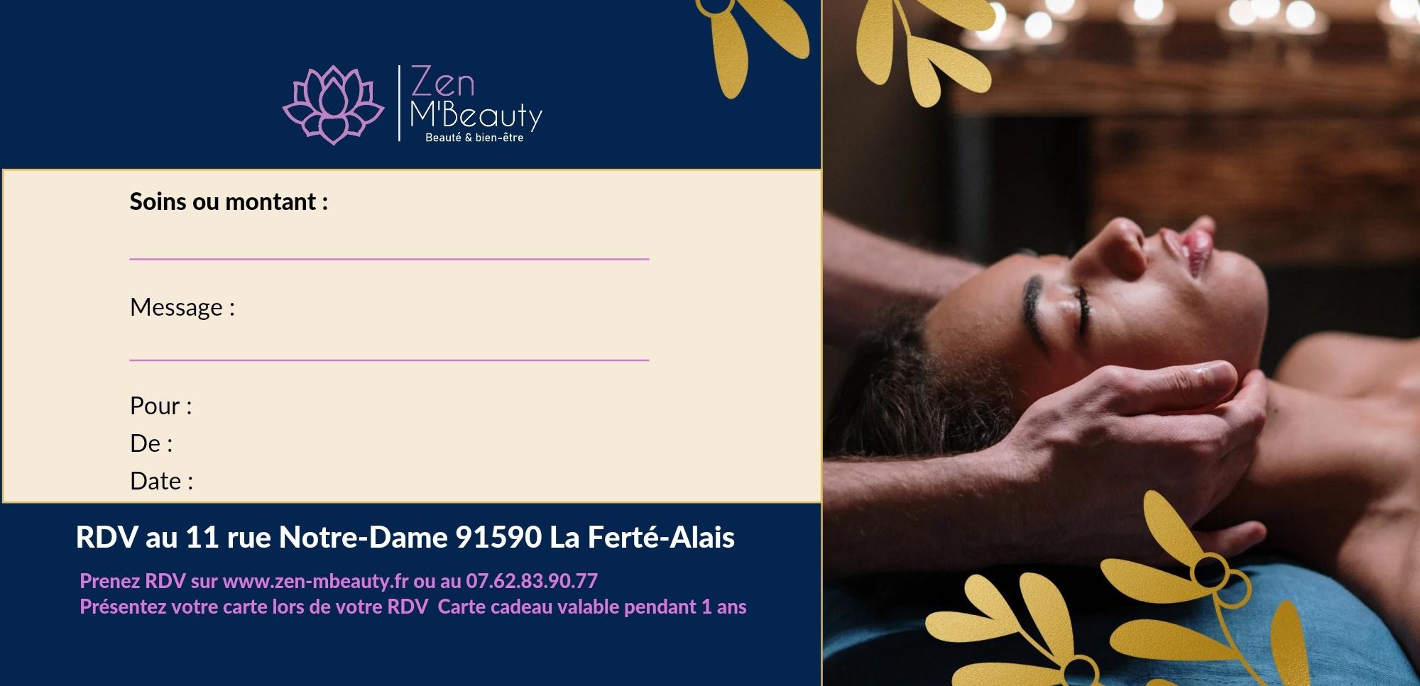 Zen M'beauty Maryam Esthéticienne (épilations, Massage...) à La Ferté Alais En Essonne La Ferté Alais